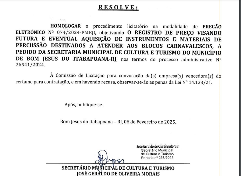 empenho-1 "Quando o Tamborim Fala, Mas Ninguém Escuta: O Carnaval de Bom Jesus"