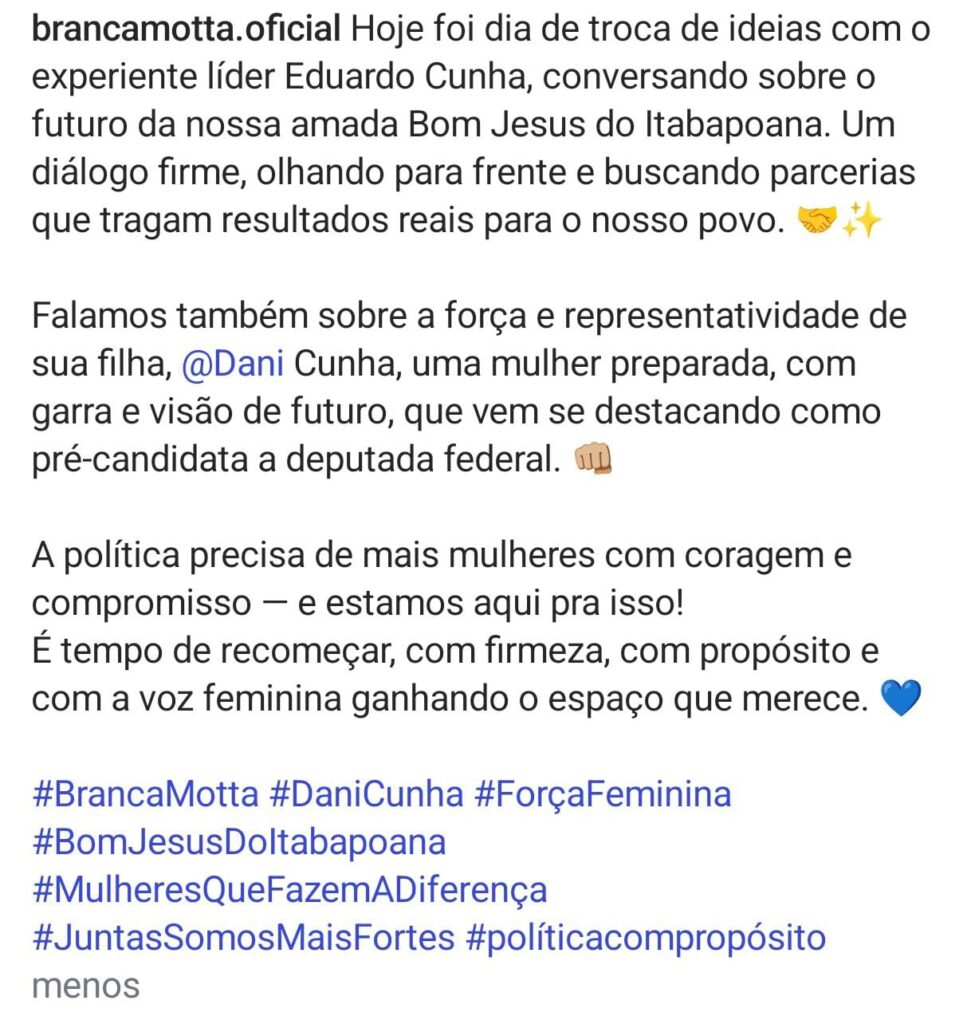 branca-2-967x1024 Branca Motta Entra em Campo de Olho em 2026: Alianças, Estratégia e a Força do Nome Feminino na Política