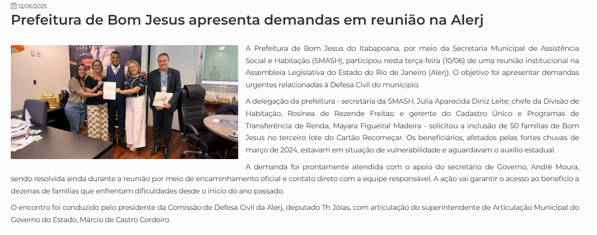 portal Deputado TH Joias Foragido da Polícia Federal, e os Cartões Recomeçar de Bom Jesus: Já Chegaram ou Ficou Só na Foto?