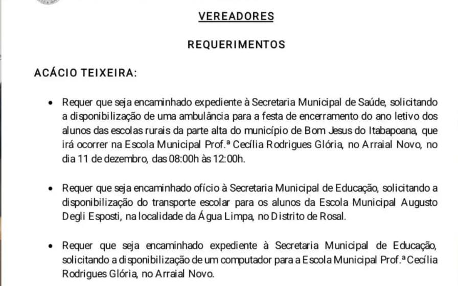 Requerimento-acacio Secretaria de Educação Licita R$ 1.596.269,51 em Bens Permanentes… Mas as Escolas? Ah, Essas Que Lutem!