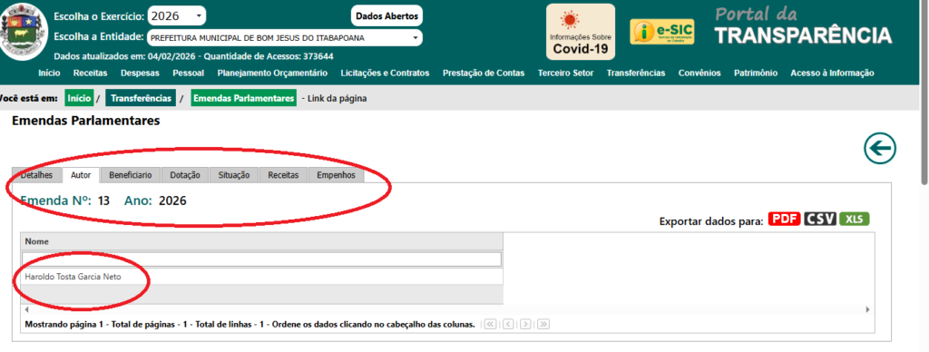 emenda-2-1024x388 Após STF Determinar Transparência, Emendas de Vereadores de Bom Jesus Começam a Aparecer — E Algumas Já Chegam Até São José de Ubá